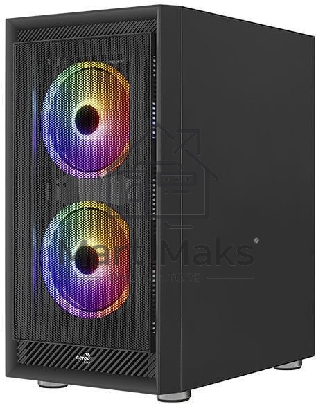 Компьютерный корпус Aerocool / Formula Graphite-G-BK-v2 черный без БП ATX 3x140mm 2xUSB3.0 audio
