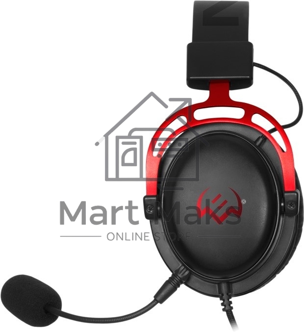Игровые наушники SVEN AP-G1000MV с микрофоном черно-красные (mini jack O 3,5 мм (4 pin), 50 мм)