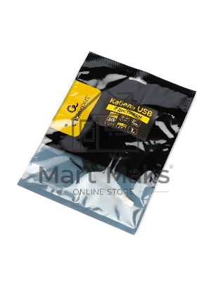 Кабель USB2.0 Cablexpert CCP-USB2-AMCM-SCR-1M, AM/Type-C, 6A, 66Вт, QC3.0, дисплей, оплетка, медь, 1м, черный, пакет