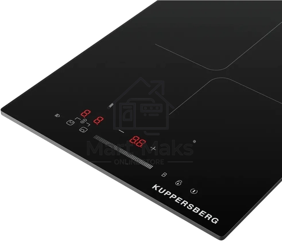 Индукционная варочная панель Kuppersberg ICI 316, 30 см, индукция, High-Tech, inverter, прямой край, 9 уровней мощности, бустер, Stop and Go, Flexi-zone, автоматическое отключение, таймер, индикатор остаточного тепла, сенсорное/слайдерное управление, черн