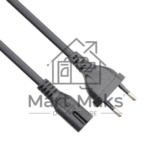 Кабель для аудио-видео техники IEC-320-C7--розетка 220V, 2-pin, 1,8м, медь, VCOM