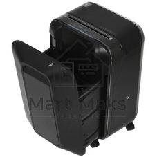 Шредер Fellowes PowerShred LX200 черный (секр.P-4)/перекрестный/12лист./22лтр./скрепки/скобы/пл.карты