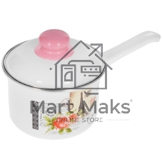 Ковш APPETITE SH05253 pretty 1,5 лиз нерж. стали. Объем 1,5л, размеры: 16х7,5 см, стекл. крышка, прутковая ручка,подар.коробка