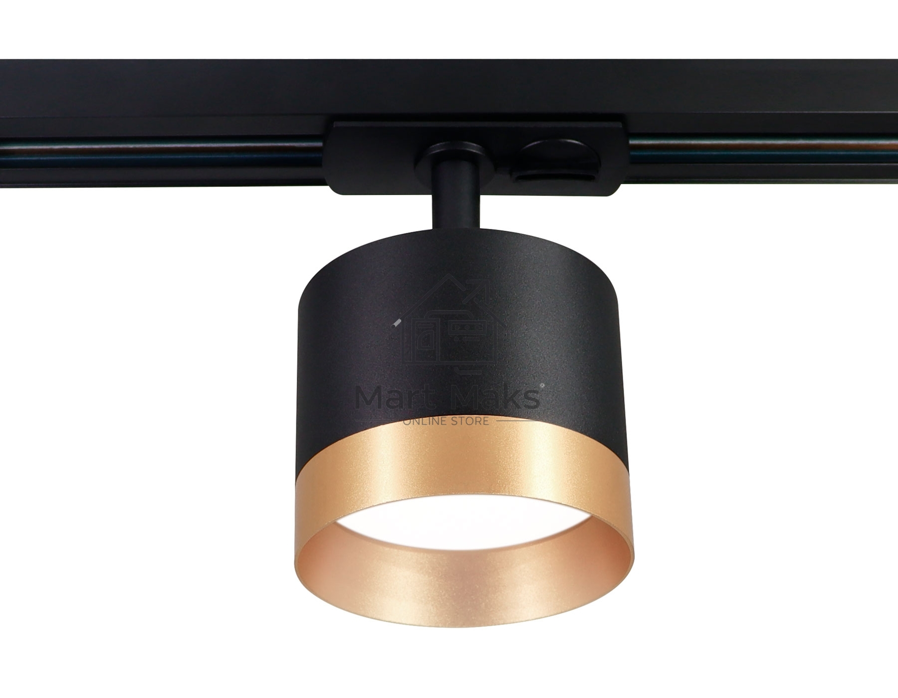 Трековый однофазный светильник Ambrella light GL5365 BK/GD черный/золото GX53 max 12W