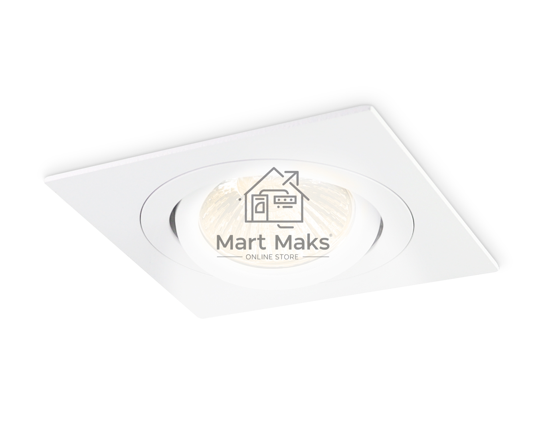 Встраиваемый поворотный точечный светильник Ambrella light TN102621 WH белый GU5.3 92*92*28