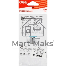 Ножницы Deli E6032 детские 128мм сталь ассорти