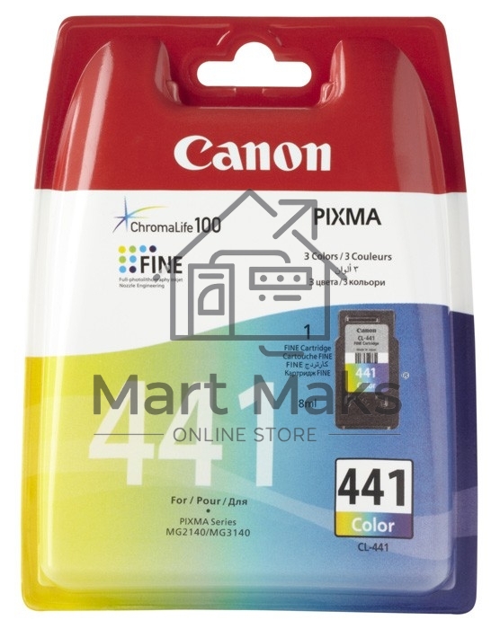 Картридж струйный Canon CL-441 (5221B001) многоцветный для Canon MG2140/3140