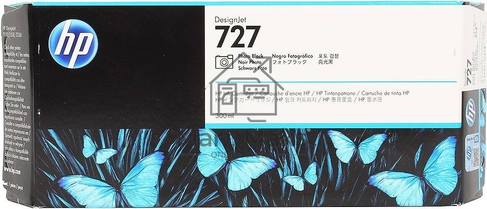 Картридж струйный HP 727 с серыми чернилами для принтеров Designjet, 300 мл