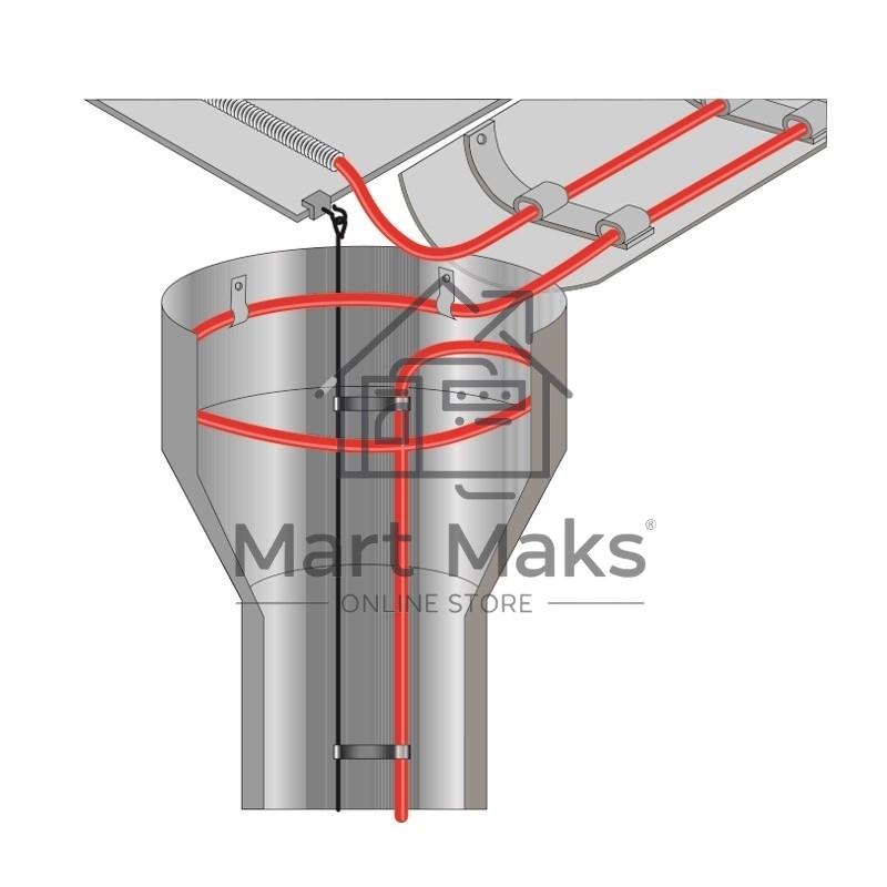 Греющий саморегулирующийся  кабель POWER Line 30SRL-2CR 3M (3м/90Вт) Rexant
