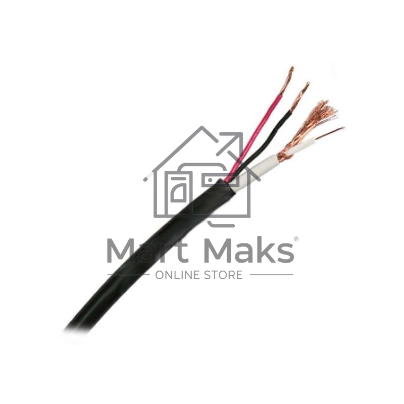 Кабель КВК-П-1.5+2х0.75 наруж.Ч бухта(м) Rexant 01-4015