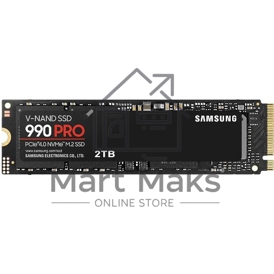 Накопитель SSD Samsung 990 PRO, 2TB, PCIe 4.0 x4, M.2 2280, NVMe, R/W 7450/6900