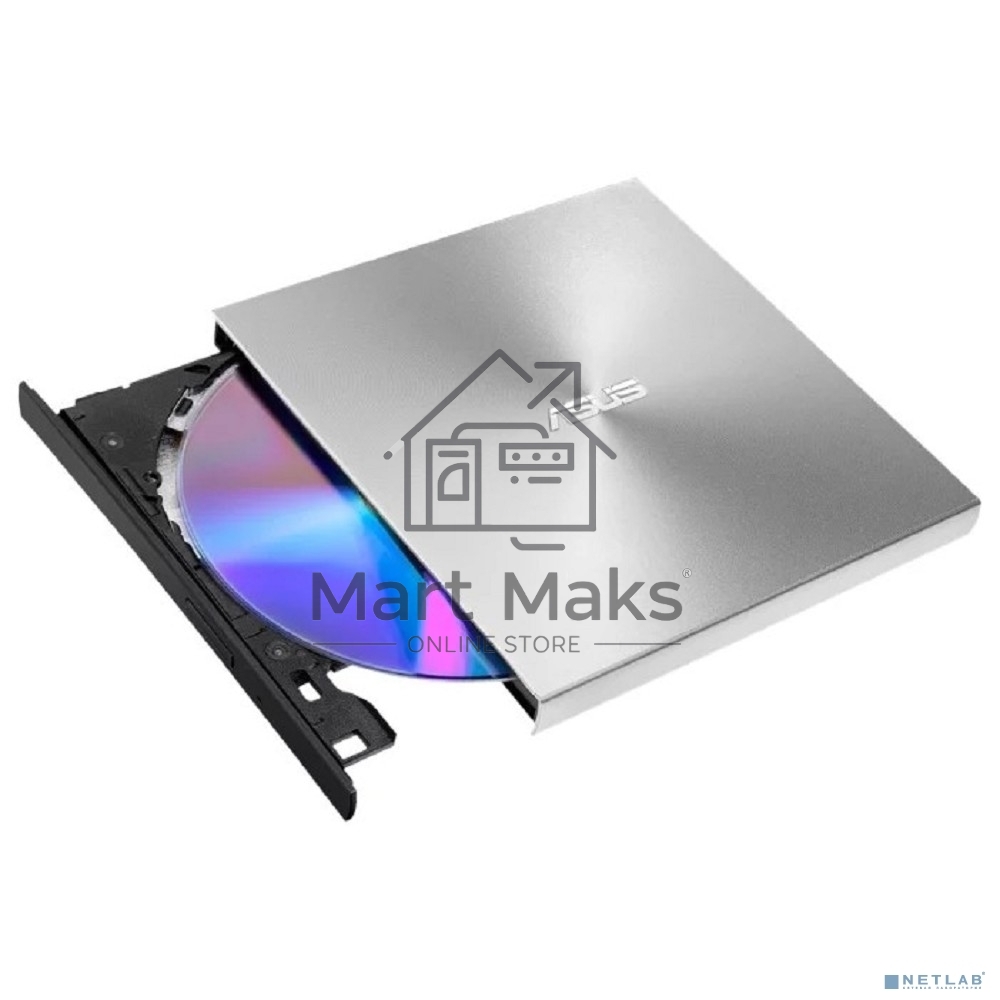 Привод DVD-RW Asus SDRW-08U9M-U серебристый USB slim ultra slim M-Disk Mac внешний RTL