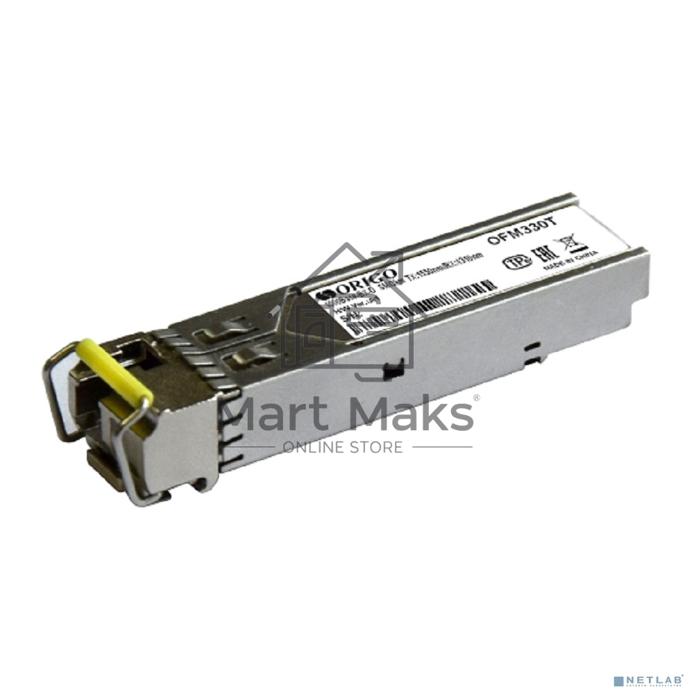 Трансивер ORIGO OFM330T/10KM WDM SFP Transceiver, 1000Base-BX-D, Simplex LC, TX: 1550nm, RX: 1310nm, Single-mode, 10KM