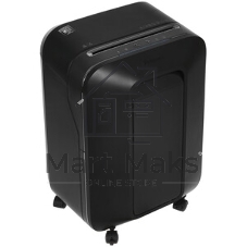 Шредер Fellowes PowerShred LX200 черный (секр.P-4)/перекрестный/12лист./22лтр./скрепки/скобы/пл.карты