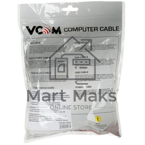 Кабель ATCOM АТ9148 Dvi-Dvi 2 ferite черный 24/24pin пакет 24+1(DVI-D) - 3,0 м