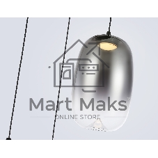 Подвесной светодиодный светильник Ambrella light LH11099/3 BK/SM черный/дымчатый 12W 3000K D350*1505