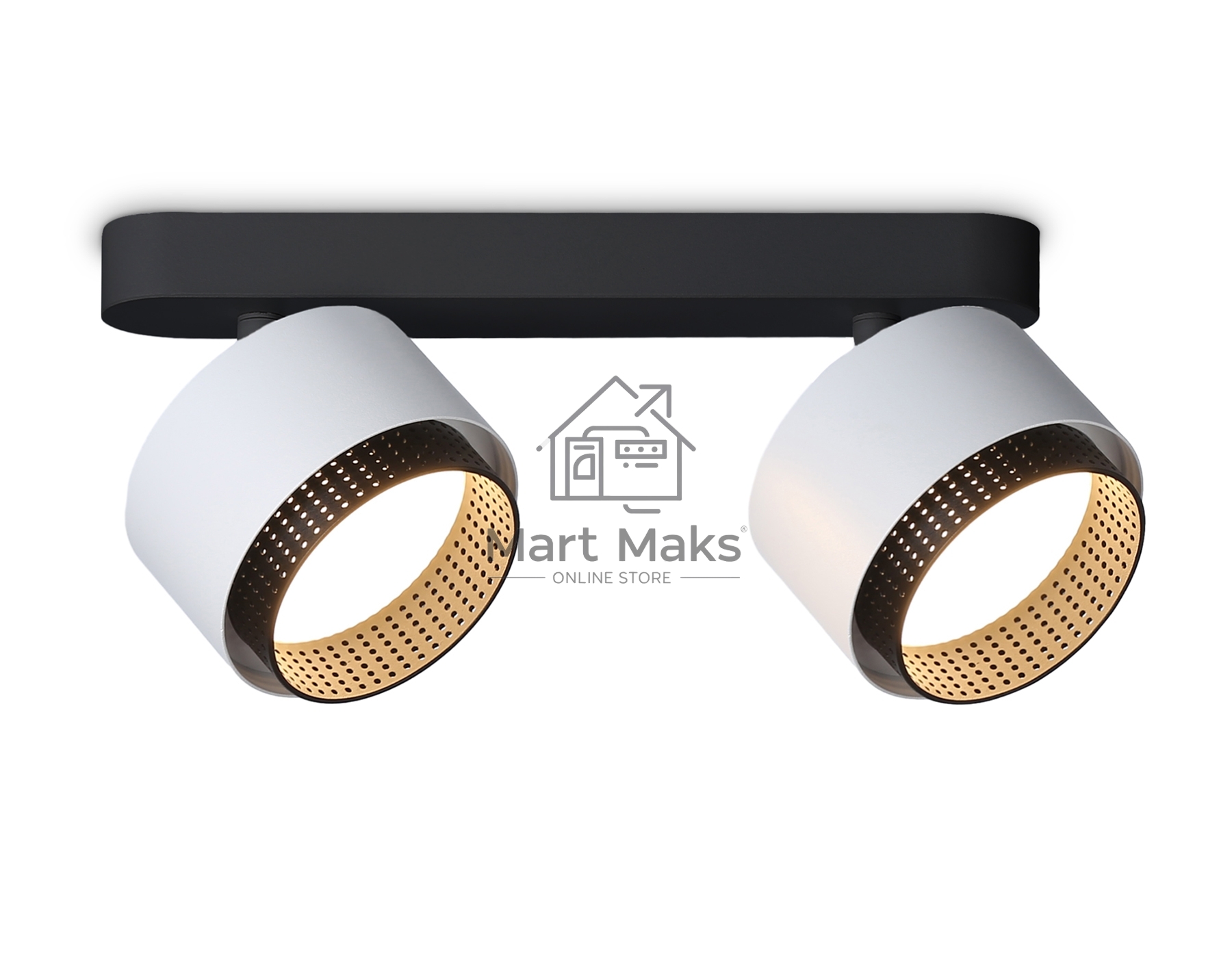 Светильник Ambrella light TN71285/2 WH/BK белый/черный GX53/2 max 12W 270*95*137