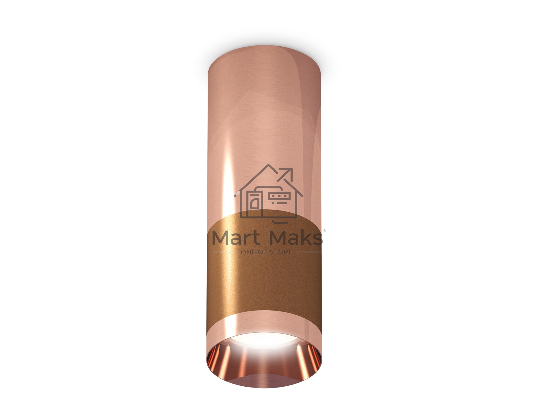 Светильник Ambrella Light XS6304090 SCF/PPG кофе песок/золото розовое полированное MR16 GU5.3 (C6304, C6326, A2010, N6135)
