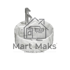 Раковина круглая накладная BAU Element D41, с отверстием под смеситель, мрамор