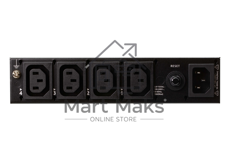 Блок распределения питания ATEN 1U 10A 4ports Switch Only PDU