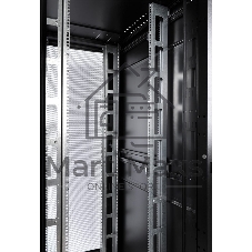 Шкаф серверный напольный ЦМО ШТК-С Проф, 48U, 2215х800х1130 мм (ВхШхГ), дверь: перфорация, боковая панель: сплошная, 2 части, сварной, цвет: черный