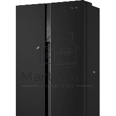 Холодильник Weissgauff WSBS 500 Inverter NoFrost Black двухкамерный 270/180л морозилка слева, No Frost, Side by Side