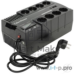 Источник бесперебойного питания CyberPower BR700ELCD 700VA/420W USB/RJ11/45 (4+4 EURO)