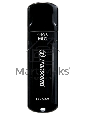 Флешка USB Transcend JetFlash 750 (TS64GJF750K), 64Gb, USB 3.0, R/W 130/40, черный