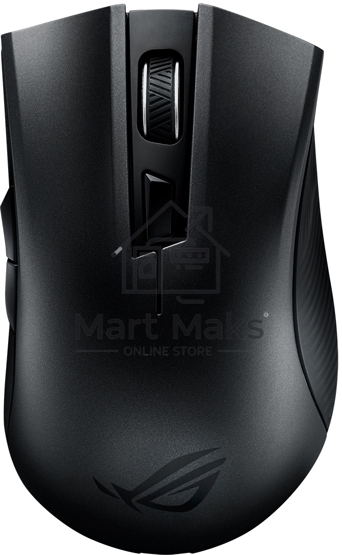 Мышь беспроводная ASUS ROG Strix Carry черный, 7200 dpi, радиоканал, Bluetooth, USB, кнопки - 6