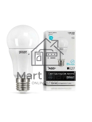 Лампа светодиодная Gauss 23222 LED Elementary A60 12W E27 1150lm 4100K 1/10/50 0