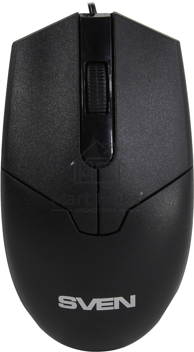 Мышь проводная SVEN RX-30 черный, 1000 dpi, USB, кнопки - 3