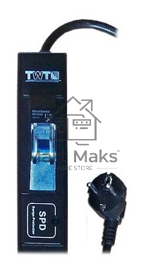 Вертикальный блок розеток, 20xC13, 250V, 16A, шнур 3 метра, вилка Schuko