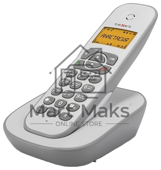 Радиотелефон teXet TX-D4505A Dect белый-серый