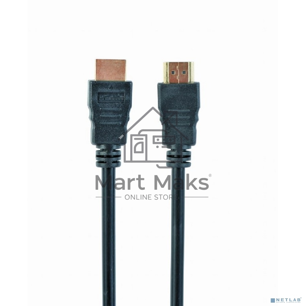 Кабель Cablexpert HDMI CC-HDMI4-20M, 19M/19M, v2.0, медь, позол.разъемы, экран, 20м, черный, пакет