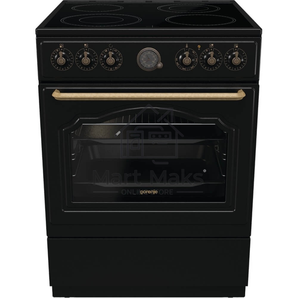 Плита электрическая Gorenje GECS6B71CLB черный, конфорок 4 электрических, духовка 71 л, 60 см x 85 см x 60 см