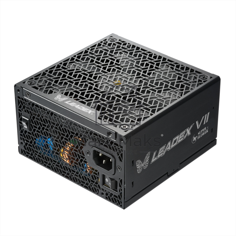 Блок питания Super Flower 850 Ватт Power Supply Leadex VII, 850W, ATX 3.0, 140mm, 12xSATA, 3xPCI-E(6+2), 1x12VHPWR, APFC, 80+ Platinum, Full Modular