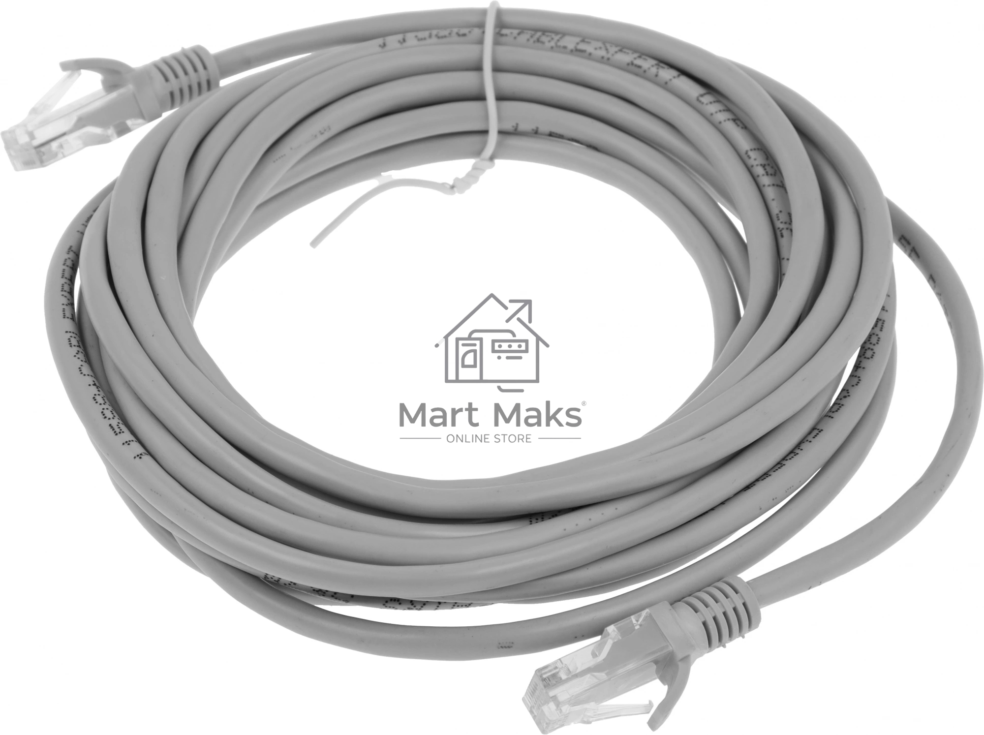 Патч-корд Premier PP12-5M 1000Гбит/с UTP 4 пары cat.5E CCA molded 5м серый RJ-45 (m)-RJ-45 (m)