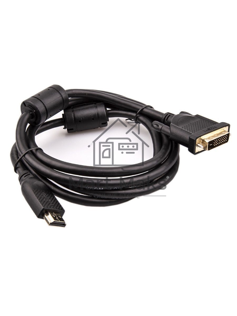 Кабель HDMI AM/DVI(24+1)M, 1.8м, CU, 1080P@60Hz, 2F, VCOM <CG484GD-1.8M>