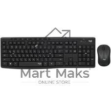 Комплект клавиатура+мышь Logitech MK295 беспроводной, USB, чёрный