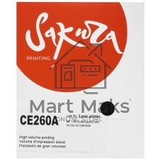 Картридж лазерный Sakura CE260A для HP Color LaserJet CP4020/4025/4520/4525, черный, 8500 к.