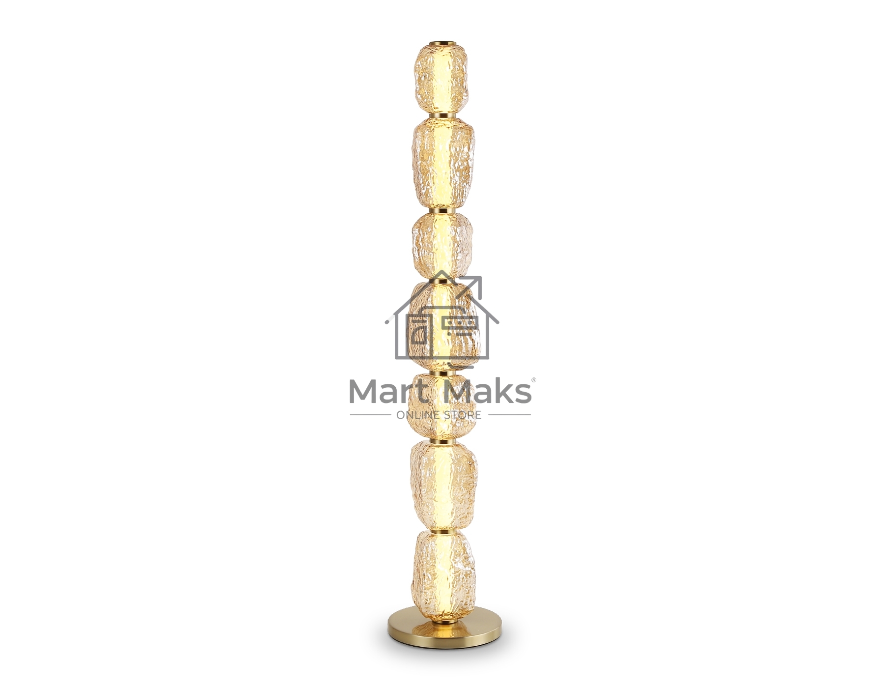 Светильник Ambrella light LH30112 SB/TI бронза/янтарь 35W 3000K D260*1325