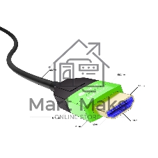 Кабель GCR PRO 40.0m оптический HDMI 2.1 8K 60Hz, 4K 144Hz, высокоскоростной 48.0 Гбит/с, черный, деревянная катушка, GCR-55678