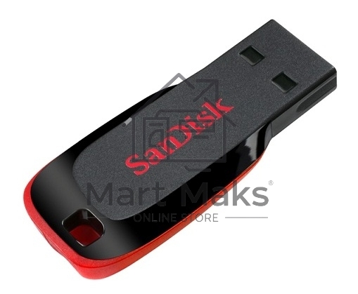 Флешка USB R/W R/W Sandisk 64Gb Cruzer Blade SDCZ50-064G-B35 USB2.0 черный/красный