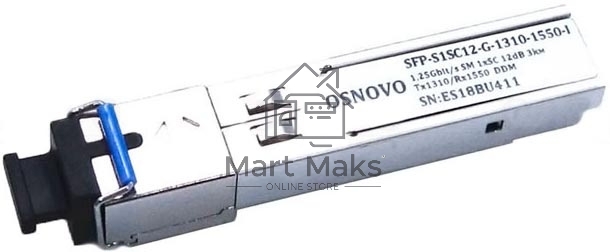 Модуль Osnovo SFP-S1SC12-G-1310-1550-I