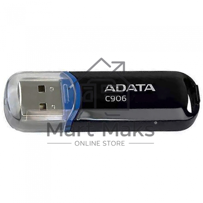 Флешка USB R/W ADATA R/W Flash Drive RTL (AC906-32G-RBK), 32Gb, USB 2.0, R/W 15/5, черный