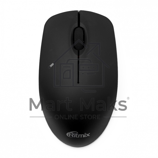 Мышь беспроводная Ritmix RMW-506 черный, 1000 dpi, радиоканал, USB, кнопки - 3