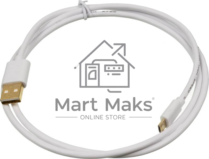 Кабель USB2.0 2A Square USB A (m)/micro USB B (m) 1м Позолоченные контакты