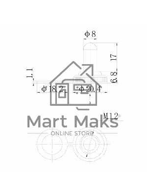 Защита для тумблеров типа KN силикон Rexant
