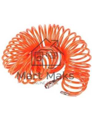 Шланг спиральный для пневмоинструмента PATRIOT PU 156x8мм полиамид быстросъем.