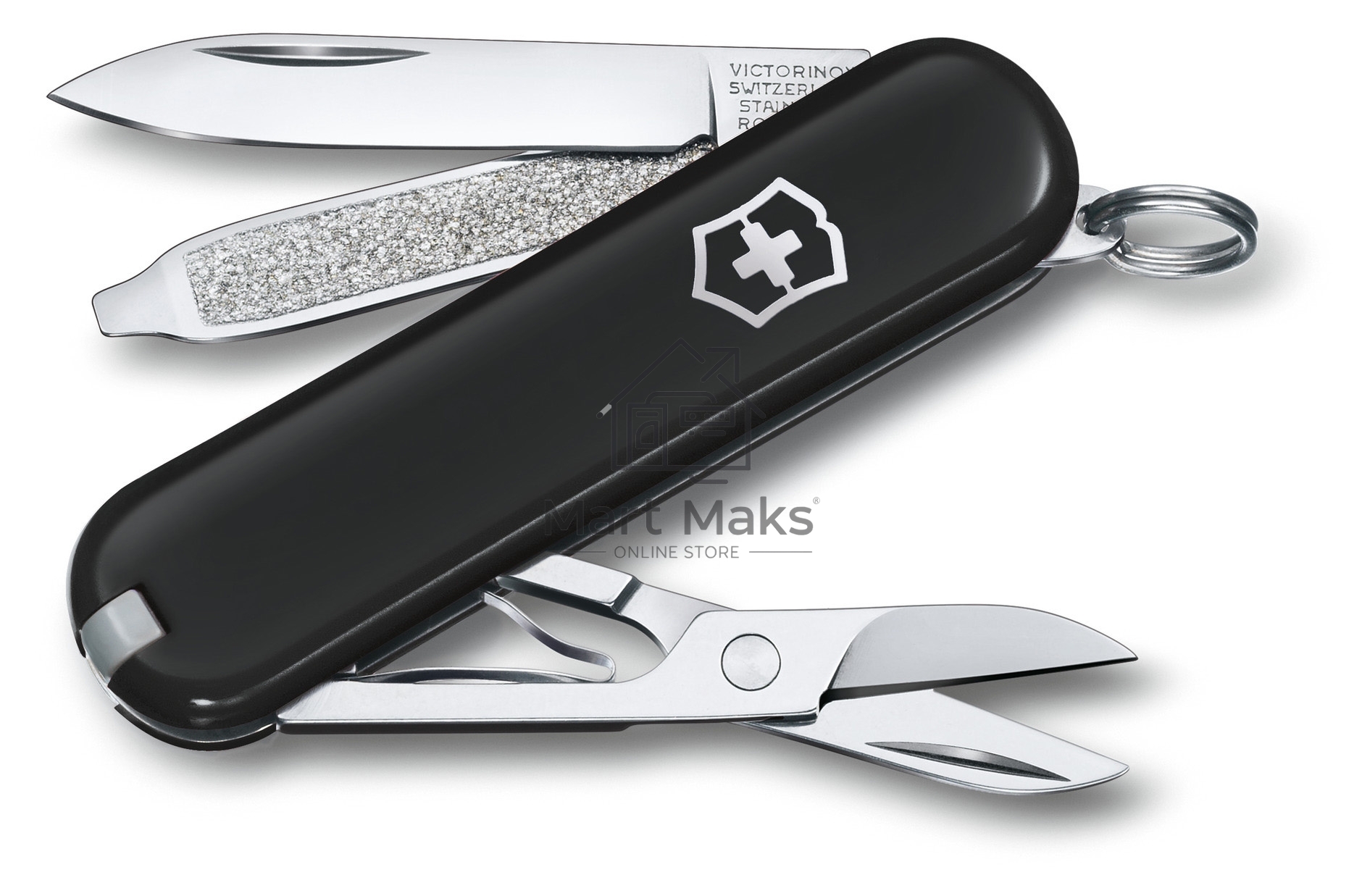 Нож перочинный Victorinox Classic Dark Illusion (0.6223.3G) 58мм 7 функций черный карт.коробка